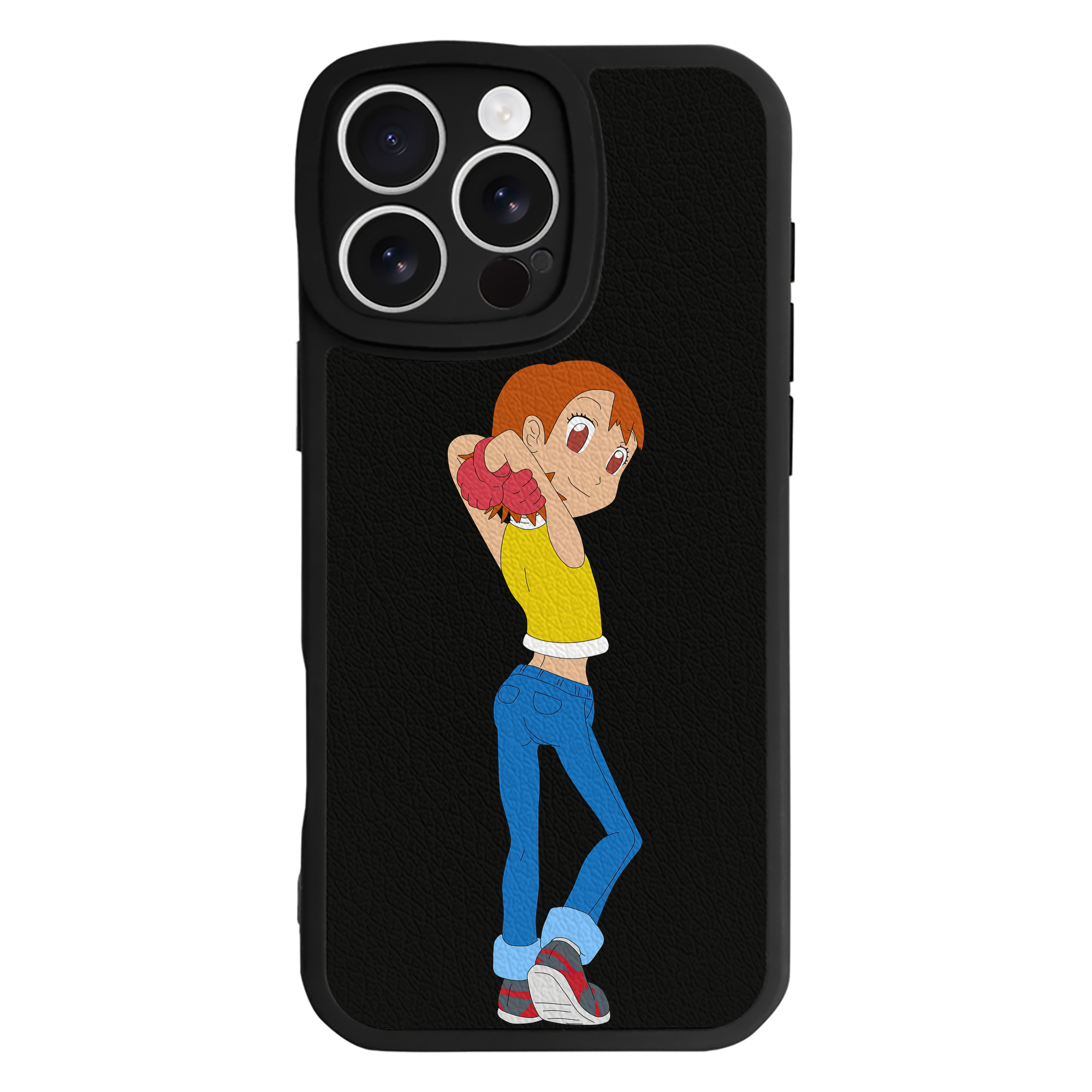 （画像用） Digimon デジタルモンスター/デジモン 【iPhone 16シリーズ対応】シリコンスマホケース（レザー調） 材質：シリコン